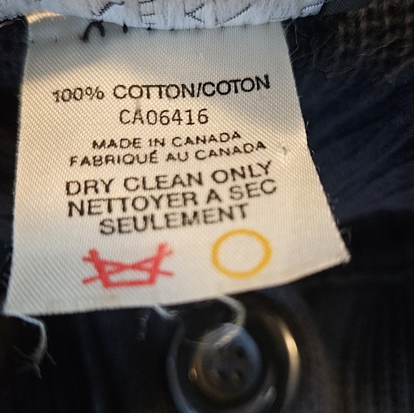 Divine Knits Canada Long Cardigan Sweater Jacket Size Large Navy Blue Rare find - Picture 6 of 10